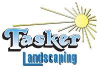 Tasker Landscaping’s original sunburst logo